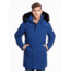 Moose Knuckles Canada Parka - Mens-Estate Blue/Black Fur-X-Large 241670