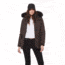 Moose Knuckles Debbie Bomber Jacket - Women's, Driftwood/Black Fox, Medium, MK2002-LB-647-M