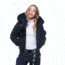 Moose Knuckles Debbie Bomber Jacket - Women's, Black/Black Fox, Medium, MK2002-LB-291-M