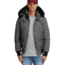 Moose Knuckles Men's Ballistic Bomber Insulated Jacket, Granite With Black, Extra Small, MK2000MB-256-XS