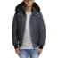 Moose Knuckles Men's Ballistic Bomber Insulated Jacket, Navy With Black, Extra Small, MK2000MB-402-XS