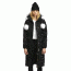 Moose Knuckles Saskatchewan Parka - Women's, Black w/White Fur, Large, MK4660LLP-290-L