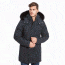 Moose Knuckles Stirling Parka - Men's-Navy/Black Fur-Small