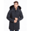 Moose Knuckles Stirling Parka - Men's-Navy/Black Fur-Medium