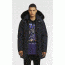 Moose Knuckles Stirling Parka, Navy W Blk Fur, S, MK4661MP-402-S