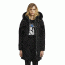 Moose Knuckles Stirling Parka - Women's-Black/Black Fur-Medium