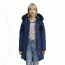 Moose Knuckles Stirling Parka Lds, Jasper Blue W Blk Fur, S, MK2003LP-455-S