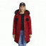 Moose Knuckles Stirling Parka - Women's-Deep Red/Black Fur-X-Small