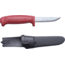 Morakniv Basic 511 Fixed Blade Knife, 3.58in, Carbon Steel, Drop Point Blade, Red Polypropene Handle, M-13245
