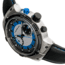Morphic M91 Series Chronograph Leather-Band Watch w/Date, Silver/Blue - Mens, MPH9103