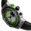 Morphic M91 Series Chronograph Leather-Band Watch w/Date, Silver/Green - Mens, MPH9102