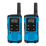 Motorola T100 Alkaline 2 Way Radio, Pack of 2, Neon Blue, T100
