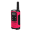 Motorola T107 Alkaline 2 Way Radio, Pack of 2, Neon Pink, T107
