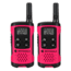 Motorola T107 Alkaline 2 Way Radio, Pack of 2, Neon Pink, T107