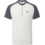 Mountain Equipment Nava Short Sleeve Zip T - Male, Glacier/Flint Grey, Large, ME-005997-Me-01715-L