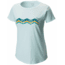 Abstract Mountain Short Sleeve T - Womens-Heather Sea Ice-X-Small