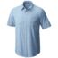 Mountain Hardwear Air Tech AC Stripe Short Sleeve Shirt-Grey Goose-Small