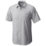 Mountain Hardwear Air Tech AC Stripe Short Sleeve Shirt-Grey Ice-X-Large
