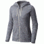 Mountain Hardwear Burned Out Full Zip Hoody - Women's, Manta Grey, S, 1708711074-S