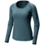 Mountain Hardwear Butterlicious Stripe Long Sleeve Crew Technical Shirts - Womens, Blue Spruce, Medium, 1700421310-M