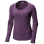 Mountain Hardwear Butterlicious Stripe Long Sleeve Crew Technical Shirts - Women's, Cosmos Purple, Large, 1700421502-L