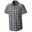 Mountain Hardwear Canyon Plaid Short Sleeve Shirt - Men's-Grey Ice-Small