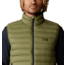 Mountain Hardwear Deloro Down Vest - Mens, Combat Green, Large, 2091971353-L