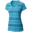 Mountain Hardwear DrySpun Batika V-neck Short Sleeve T - Women's-Atoll-Small