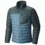 Mountain Hardwear Dynotherm Down Jacket - Men's-Cloudburst/Dark Forest-X-Large