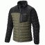Mountain Hardwear Dynotherm Down Jacket - Men's-Stone Green/Black-XX-Large