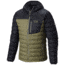 Mountain Hardwear Dynotherm Hooded Down Jacket - Men's-Stone Green/Black-XX-Large