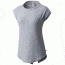 Mountain Hardwear Everyday Perfect Short Sleeve T-Shirt - Women's, Steam, XL, 1781871088-XL