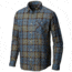 Mountain Hardwear Franklin Long Sleeve Shirt Everyday Flannel - Men's, Machine Blue, Medium, 1617431469-M