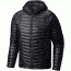 Mountain Hardwear Ghost Whisperer Hooded Down Jacket - Men's-Black-X-Large, 415495