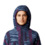 Mountain Hardwear HiCamp Fleece Printed Hoody - Womens, Montauk Blue Ridge Stripe Print, Extra Large, 2104291430-XL