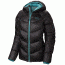 Mountain Hardwear Kelvinator Hooded Jacket - Women's-Black/Mayan Green-Medium