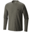 Mountain Hardwear MHW Logo Graphic Long Sleeve T - Men's-Heather Peatmoss-Large