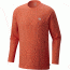 Mountain Hardwear MHW Logo Graphic Long Sleeve T - Men's-Heather State Orange-X-Large