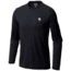 Mountain Hardwear MHW Logo Long Sleeve T - Mens, Black, Extra Large, 1817791010-XL