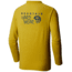 Mountain Hardwear MHW Logo Long Sleeve T - Mens, Heather Dark Citron, Large, 1817791359-L