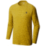 Mountain Hardwear MHW Logo Long Sleeve T - Men's, Heather Dark Citron, Small, 1817791359-S