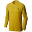 Mountain Hardwear MHW Logo Long Sleeve T - Mens, Heather Dark Citron, Large, 1817791359-L