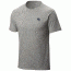 Mountain Hardwear MHW Logo Short Sleeve T - Men's-Heather Grey-Small