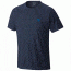 Mountain Hardwear MHW Logo Short Sleeve T - Men's-Heather Hardwear Navy-Small