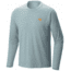 Mountain Hardwear MHW Logo Tee Long Sleeve - Men's-Heather Ice Shadow-Small