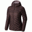 Mountain Hardwear Micro Ratio Hooded Down Jacket - Women's-Purple Plum/Marionberry-X-Large