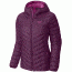 Mountain Hardwear Micro Ratio Hooded Down Jacket - Women's-Dark Raspberry-Medium