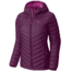 Micro Ratio Hooded Down Jacket - Womens-Dark Raspberry-Medium