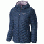 Mountain Hardwear Micro Ratio Hooded Down Jacket - Women's-Zinc/Phantom Purple-X-Small