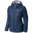 Mountain Hardwear Micro Ratio Hooded Down Jacket - Womens-Zinc/Phantom Purple-X-Small